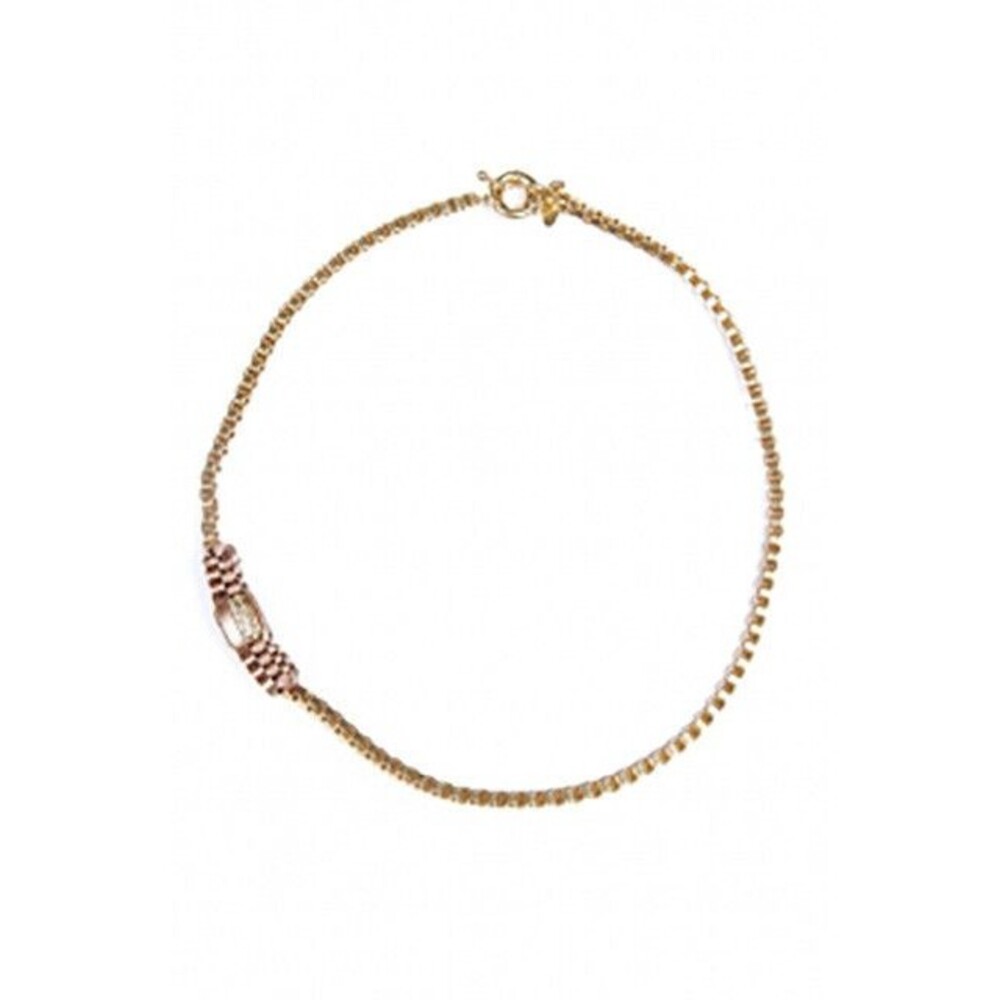 Lee Angel Neiman Marcus Marti Small Ribbon Station Necklace NIP 145 Gold Bronze